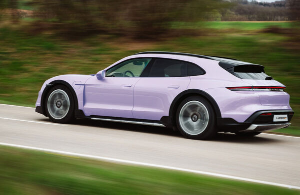 Star Purple UPPF installed on a Porsche