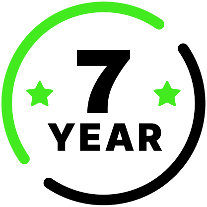 7 year warranty icon